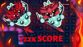 Starveio  Lava Gear  722k Score  Normal Mode Gameplay [upl. by Ynnaf]