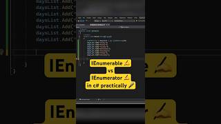 IEnumerable vs IEnumerator in C shorts coding csharp [upl. by Aniras956]