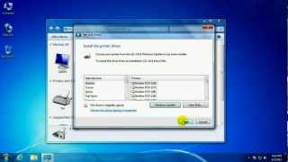 How to add a network printer using Windows 7 [upl. by Patrizia]