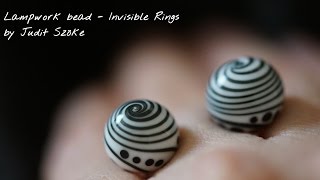 lampwork bead making  invisible ring [upl. by Neelon]