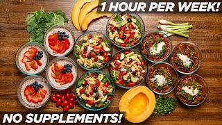 FAST HighProtein Vegan Meal Prep 1 Hour Per Week [upl. by Aicrag]