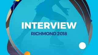 Marjorie Lajoie amp Zachary Lagha CAN  Interview  Richmond 2018 [upl. by Treacy]