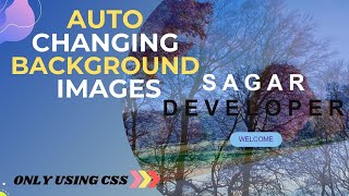 AUTO CHANGING BACKGROUND IMAGE USING HTML AND CSS  SOURCE CODE [upl. by Averi]