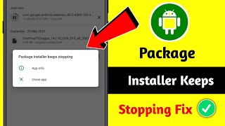 Package Installer Problem Solved  Package Installer Keeps Stopping Not Working 2024 [upl. by Egwin]