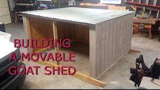 building a movable goat shed [upl. by Ecyar]