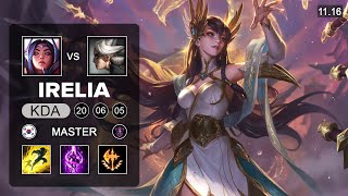 Irelia Top vs Camille  KR Master Patch 1116 [upl. by Ker]