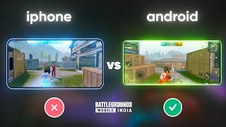 Android vs iPhone  Gyroscope Aim Assist Touch Response Sensitivity Recoil FPS  BGMI [upl. by Em]