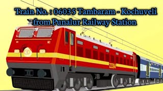 Tambaram  Kochuveli AC from Punalur Railway station [upl. by Duster]