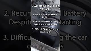 Symptoms of a FAILING Alternator [upl. by Julis]