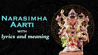 Narasimha Aarti with Lyrics and Meaning [upl. by Nhguavoj]