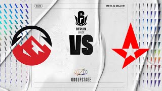 Elevate vs Astralis  Six Berlin Major 2022  Group Stage  Day 1 [upl. by Dutch]