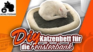 🔥Katzenbett selber machen  Diy Katzenbett für die Fensterbank  Katzenbett selber bauen [upl. by Altaf]