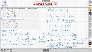 L’ordre dans R ، Rالترتيب في ، tronc commun جذع مشترك علمي ملخص الدرس الجزء الأول [upl. by Aitsirk359]