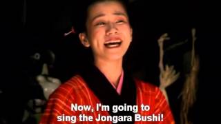 Jongara bushi song Zatoichi  Darkness Is His Ally 1989 ENG subtitle [upl. by Anayet]