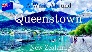 【ニュージーランド】クイーンズタウン中心部をノーカットで街歩き｜A Walk Around Queentown New Zealand🇳🇿 [upl. by Narad]