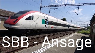 SBB Ansage im IC5 nach StGallen auf Deutsch Französisch und Englisch [upl. by Tterraj239]