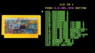 112 in 1 Unknown001 NESFamicom  Menu [upl. by Etezzil]