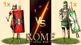 Can Legionary Cohorts Beat Praetorian Cohorts with a Small Run Before in OG Rome Total War [upl. by Phillip]