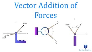 Vector Addition of Forces  Mechanics Statics  Learn to solve any problem [upl. by Schulze56]