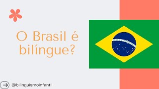 Bilinguismo no Brasil [upl. by Borer]