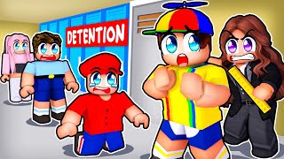 I Got DETENTION In Roblox [upl. by Musihc]