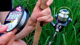 How To Put Line On A Spinning Reel [upl. by Dyana]