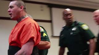 Graphic language Daytona judge places screaming suspect in separate room [upl. by Meikah]