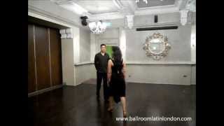 Basic Quickstep  tutorial of basic footwork  Ballroom Classes West London [upl. by Yror]