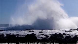 Houle australe 23 juillet 2017  Saint Leu  Réunion [upl. by Black974]