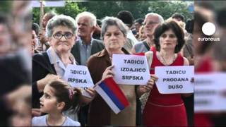 ProMladic Demonstration in BosnienHerzegowina [upl. by Annairdua]