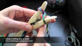 Two Ways to Use a Knitting Fork or quotLucetquot [upl. by Ferino]