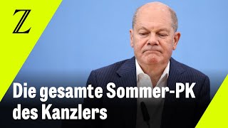 Olaf Scholz steht Rede und Antwort  Die Aufzeichnung der Sommerpressekonferenz [upl. by Giuditta]