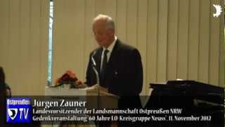 Zauner dankt Neusser Ostpreußen für 60 Jahre kulturelle und heimatpolitische Arbeit [upl. by Andee]