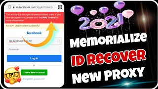 RECOVER MEMORIALIZE FACEBOOK ACCOUNT  RECOVER REMEMBERING FACEBOOK ACCOUNT  MEMORLIZE DISABLE [upl. by Rockefeller]