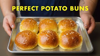 The SOFTEST Potato Buns Leftover Mashed Potatoes Recipe or from scratch [upl. by Eenimod949]