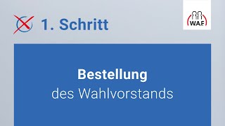 Bestellung des Wahlvorstands  Betriebsratswahl  Schritt 1 [upl. by Rozelle]