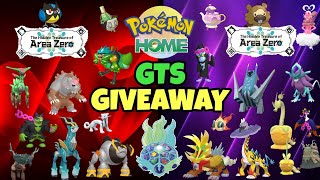 Pokemon HOME GTS Giveaway ✨ New amp Shiny DLC Pokemon [upl. by Alahsal797]