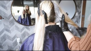 BLEACH amp TONE  ON SCALP BLEACH RETOUCH [upl. by Arlie720]