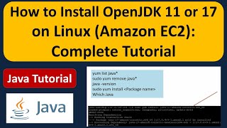 How to Install OpenJDK 11 or OpenJDK 17 in Amazon EC2 Instance or Linux Operating System [upl. by Wheaton]