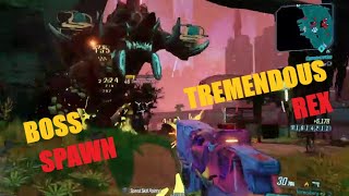 Borderlands 3 Cistern of Slaughter Rare Boss Spawn Tremendous Rex Gamplay [upl. by Ihsorih]