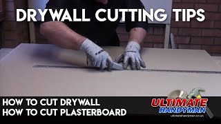 How to cut Drywall  How to cut plasterboard [upl. by Questa]