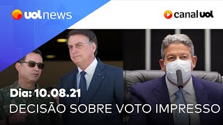 Câmara discute voto impresso após desfile militar Kennedy Alencar analisa  UOL News 10082021 [upl. by Esilrac42]