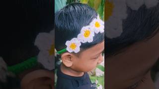 Beautiful flower hair band🌼🌼 shortsfeed shorts crafterrudrani [upl. by Dun]