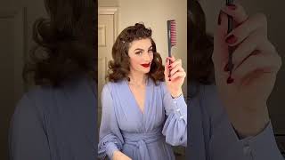 Rita Hayworth ‘Gilda’ 1940s Curls  Shag Styling Series Hair Tutorial  shorts hair [upl. by Nrehtak167]