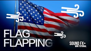 Flag Flapping in Wind  Sound Effect [upl. by Yeltneb382]