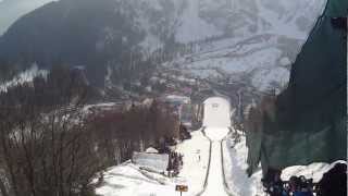 Helmet camera WORLD RECORD SKI JUMP Jurij Tepes Planica 2013 [upl. by Shewmaker]