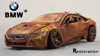 Abandoned BMW i8 Model Car Restoration [upl. by Abernon]