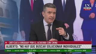 Tensión en el Mercosur por el acuerdo de Uruguay con China Cruce entre Alberto F y Lacalle Pou [upl. by Deeanne16]