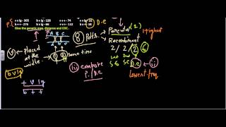 Linkage mapping problem three point cross [upl. by Ettessil]