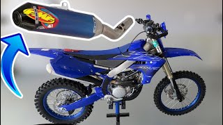 2022 Yamaha Yz250fx FMF Exhaust Install  Does It Sound Better Than Stock FMF 41 RCT TITANIUM [upl. by Susejedesoj]